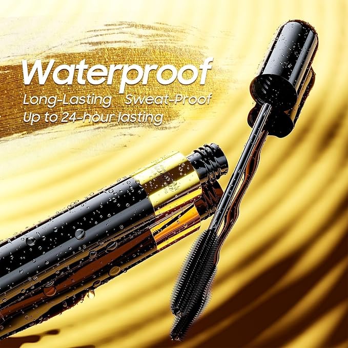 Mascara Volume and Length, Tubing Mascara Waterproof Formula and Lifting, No Clumping 2-1 for a Charming Curling Effect Eye Make up, Cruelty Free