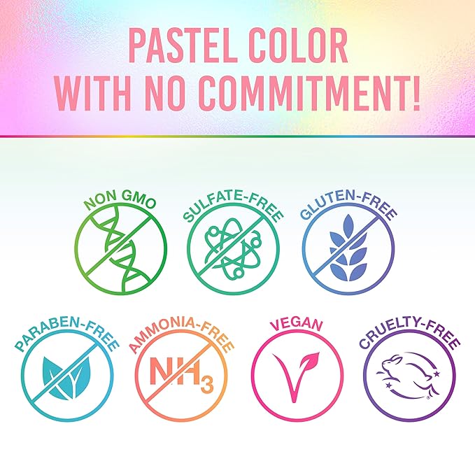 Punky Temporary Hair Color Spray – Pale Pink, Instant Vivid Temporary Hair Dye for Women, Wash Out, Hair-Color Spray, 3.5 oz, 1 Pack