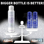 Hair Glitter Body Glitter Spray, 150ML Glitter Hairspray Silver Glitter Spray for Hair and Body, Hair Glitter for Kids Women, Body Shimmer Festival Rave and Makeup 4.2 Fl Oz