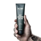 Dry Grooming Hair Cream for Men by Victory Barber & Brand | Men’s Hair Products Made in the USA | Anti Frizz Styling Cream | Wave Pomade for Styling Medium Length Hair with a Natural Finish