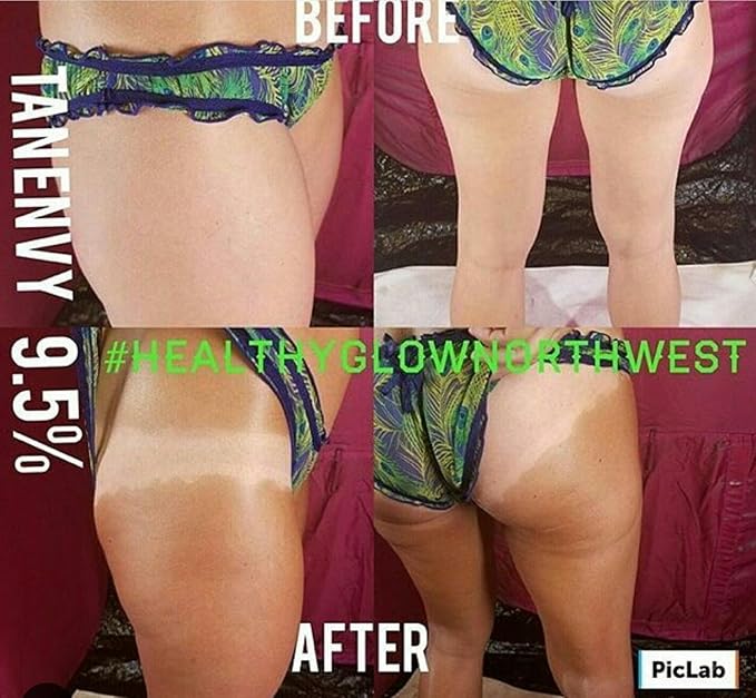 Tan Alchemy, Tan Envy European Blend 9.5% Med DHA Sunless Airbrush Spray Tanning Solution 32oz