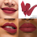 Red Lipstick For Women, Color Stay Long Lasting Lipstick Smudgeproof Liquid Lipsticks, Cruelty Free Lip Color (DM16 Danger Kiss)