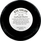 Daffodil Matte Muted Yellow Gold Soft Pressed Powder Single Vegan Eyeshadow; Talc, Paraben & Cruelty Free