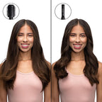 Foxybae Super Styler – 4-in-1 Blow-Dryer Brush Set - Diffuser, Blowout-Brush, 1.25” Curling Barrel & Drying Cylinder - Voluminous, Frizz-Free Hair - Dryer, Straightener & Curler (Black Rose-Gold)
