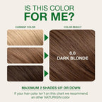 Naturigin Permanent Hair Color, 6.0 Dark Golden Copper Blonde, Ammonia Free, 100% Gray Coverage, Nourishing Natural Formula, For All Hair Types, Long-Lasting, Vegan & Cruelty-Free, 1 Pack