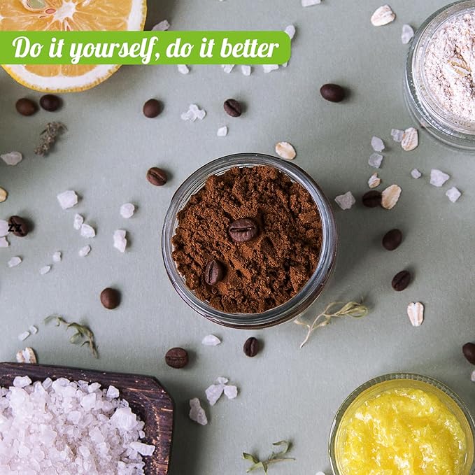 2oz Jars with Lids, HOA Kinh 4 Pack Clear Glass Jars Empty Cosmetic Containers Round Airtight Glass Jar with Inner Liners and black Lids for Storing Lotions, Powders, and Ointmentss