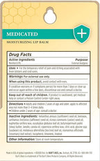 Burt's Bees Lip Balm Stocking Stuffers, Moisturizing Lip Care Christmas Gifts for Dry Chapped Lips, Medicated with Menthol & Eucalyptus, 100% Natural (2-Pack)