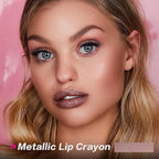 FOCALLURE Ultra Chic Lipstick,Rich Vitamin E Lip Crayon,Lightweight Color without Drying or Fading,Long Lasting Lips Makeup,#27 Champagne