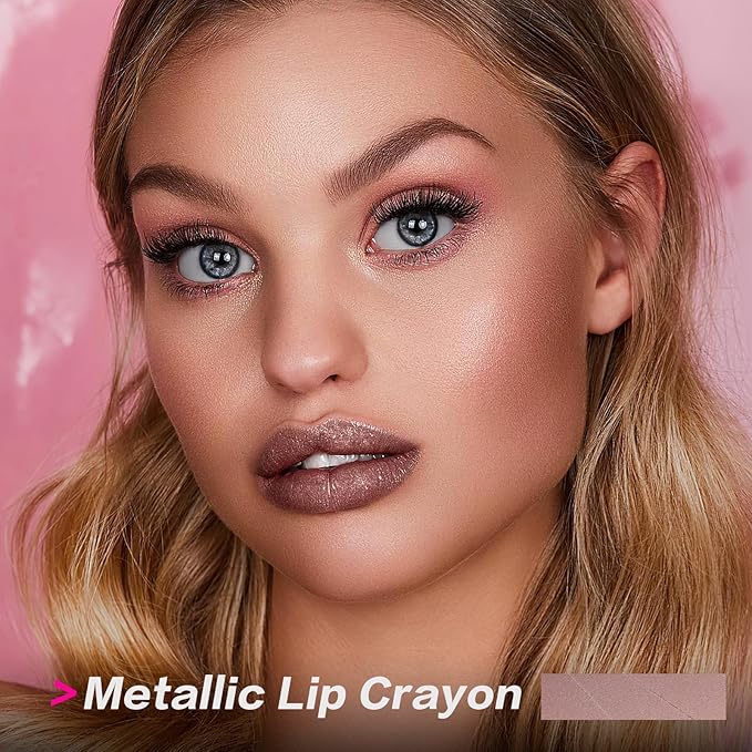 FOCALLURE Ultra Chic Lipstick,Rich Vitamin E Lip Crayon,Lightweight Color without Drying or Fading,Long Lasting Lips Makeup,#27 Champagne