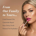 Lushlips Tinted Lip Balm with 10% Squalane, Jojoba Oil and Vitamin E – Hydrating, Moisturizing – Natural skincare balm with Ceramides, Hyaluronic Acid & Licorice Extract 003 Radiant Ruby