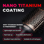 TYMO Hair Dryer Brush Blow Dryer Brush in One, 4 in 1 Ionic Hairdryer and Styler Volumizer with Oval Titanium Barrel, Hot Air Straightener for Smooth Frizz-Free Blowout, Gold