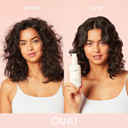 OUAI Medium Hair Bundle - Anti-Frizz Crème, Shampoo, and Conditioner (3 Count: 6 Oz/ 10 Oz/ 10 Oz)