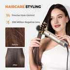 6 in 1 Blow Dryer Brush, Upgrade Hair Dryer Brush Set Negative Ion Air Styler Curling Wrap Air Curler, Hot Air Brush Curling Iron Hair Styling Tools As A Gift for Straight/Curl/Dry/Smooth