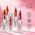 Nude Lipstick Gradient Matte Lipsticks Lip Liner Combo Set for Women Waterproof Long Lasting Lip Stick Pencil Cream Lip Liner and Lipstick Combo Makeup, E1