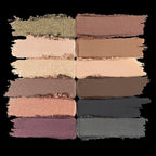 OFIR Shimmer 12-Shade Eyeshadow Palette | Buildable Pigment Adds Depth | Talc Free Eye Shadow Palette Makeup | Lightweight Powder Enhances Radiant Looks (Earthy Tones)