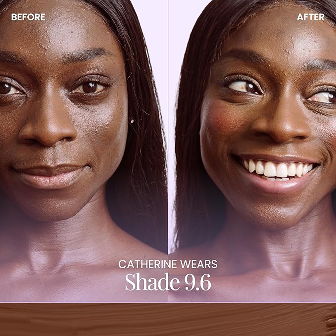 Naked Sundays BeautyScreen™ SPF 50 Peptide Foundation Tint – Tinted Sunscreen & Skincare Makeup with Zinc Oxide, Niacinamide – Lightweight Natural Coverage, 9.6. Rich Neutral, 1.01 oz