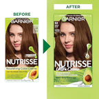 Garnier Hair Color Nutrisse Nourishing Creme, 53 Medium Golden Brown (Chestnut) Permanent Hair Dye, 2 Count (Packaging May Vary)