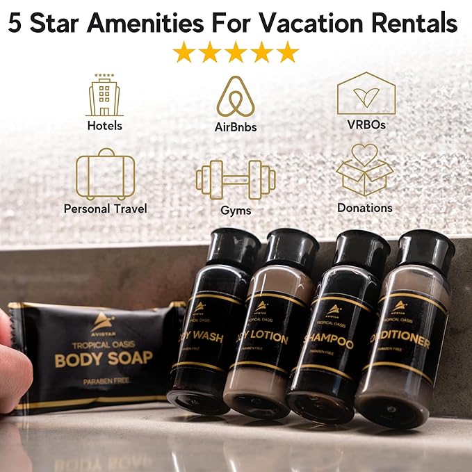 200 Piece Hotel Soap & Bulk Toiletries - Hotel Essentials for Guests - Hotel Shampoo & Conditioner Supplies for Guests, Hotel Toiletries Bulk Set, Hotel Soaps & Toiletries Bulk, Hotel Amenities Bulk