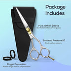 Suvorna 6" Hair Cutting Scissors for Professionals, Barbers & Hairdressers – Sharp Hair Shears for Cutting, Trimming, Grooming – Hair Scissors Professional for Men, Women, Adults