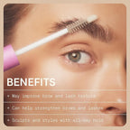 The Skinny Confidential Brow Peptide Eyebrow & Eyelash Styling Serum – Refine Your Brows with All Day Hold - Lightweight & Non-Greasy Brow & Lash Styling Serum