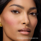 Prakti KhushiKiss Nourishing Lip Oil in Sparkling Chai, Hydrates & Plumps Lips, High-Shine Finish, with Hyaluronic Acid & Peptides, 0.17 oz