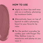 LAWLESS Women's Forget the Filler Lip Plumping Line Smoothing Tinted Balm, Whisper, Pink, 0.09 Ounce