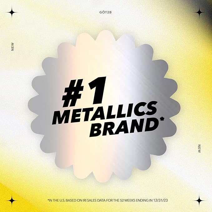 Got2b Metallics Permanent Hair Color, M72 Dusty Silver