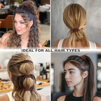 8Pcs Silk Scrunchies Hair Ties for Women & Girls, Mulberry Silk Scrunchies No-Damage Thin Satin Ponytail Holders for Hair Care(Clolor 05)