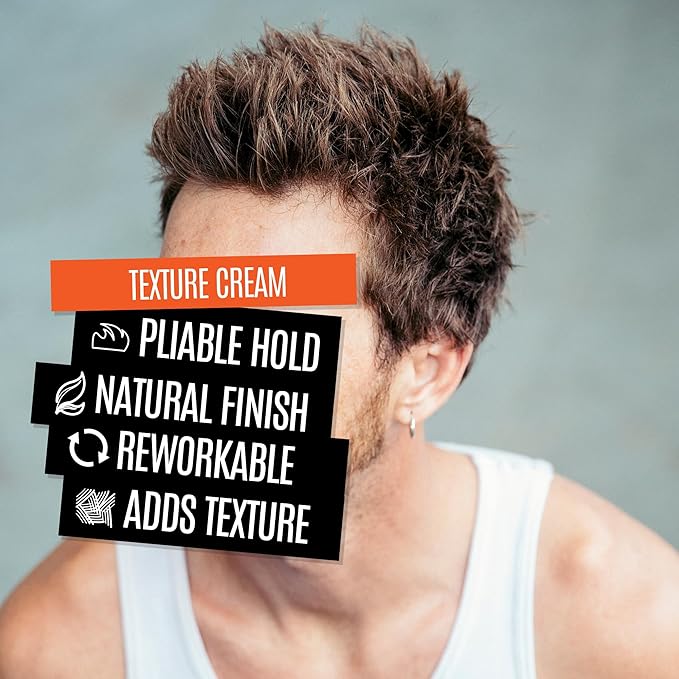 UPPERCUT DELUXE Texture Cream –Flexible, Reworkable Styling Cream for Men – Natural Matte Finish, Pliable Hold, Lightweight Hair Product – 3.5 oz / 100g
