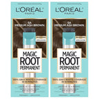 L’Oréal Paris Magic Root Permanent Hair Color, 10 Minute Hair Dye Kit to Rescue Roots with 100% Gray Hair Coverage, 5A Medium Ash Brown, 2 Pack (Packaging May Vary)