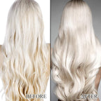 L LUSETA Color Brightening Purple Shampoo and Conditioner Set for Blonde and Gray Hair, Infused with Cocos Nucifera Oil to Help Nourish, Moisturize and Condition Hair, 2x33.8oz