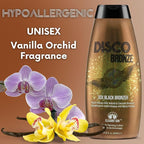 Disco Bronze Tanning Lotion with Bronzer – Bronzing Accelerator 30X DHA Indoor/Outdoor Tanning Bed Lotion for Men & Women, DHA Self Tanner, Skin Firming Ingredients, Hypoallergenic, Get Dark Fast