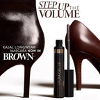 LAURA GELLER NEW YORK Kajal Longwear Mascara, Brown - Lengthening, Defining, Curling, Buildable Formula Eye Makeup - Natural Look for Everyday