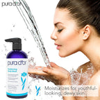 PURA D'OR 16 Oz Awakening Body Wash with Aloe Vera, Chamomile, Lavender, Tea Tree and Natural Nutrients - pH Balanced for Moisturized Soft, Fresh-Feeling Skin, All Skin Types, Men & Women