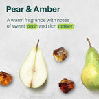 ATTITUDE Body Wash, EWG Verified Shower Gel, Dermatologically Tested, Plant and Mineral-Based, Vegan Personal Care Products, Pear & Amber Scent, 32 Fl Oz