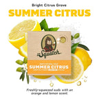 Dr. Squatch Natural Bar Soap for Men - Cold Process Soap with No Harsh Chemicals - Summer Citrus, Cool Fresh Aloe, Gold Moss, Bay Rum & Pine Tar (5 oz, 5-Pack)