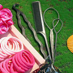 YANRONG 1159PCS Hair Accessories for Woman Set Seamless Ponytail Holders Variety Hair Scrunchies Hair Bands Scrunchy Hair Ties For Thick and Curly (1159PCS (Rose Red))