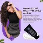 Controlled Chaos Curl Cream for Curly Hair Defining Cream with Shea Butter for Long Lasting Frizz Free Curls – Sulfate & Paraben Free Aloe Vera Curling Cream for Wavy Hair, Made in USA(5Oz)