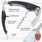 3 Swords Germany - brand quality 5 piece manicure pedicure grooming kit set for professional finger & toe nail care scissors clipper fashion leather case in gift box, Made by 3 Swords (00804)