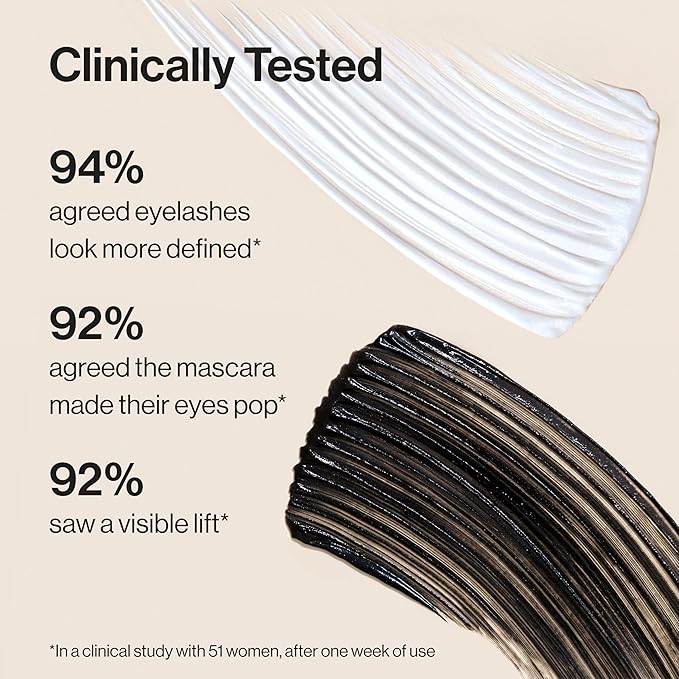 Honest Beauty 2-in-1 Extreme Length Clean Mascara Lash Primer Lengthening Volumizing Cruelty Free Safe for Sensitive Eyes Black .27 fl oz