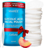 MAREE Glycolic Acid Pads – 200 Toner Pads for Face Cleansing – Facial Exfoliating Pad with Tea Tree Oil, Salicylic Acid & Vitamins E, B3, B5 – Acne Clearing Face Pad, Skin Pore Resurfacing & Radiance