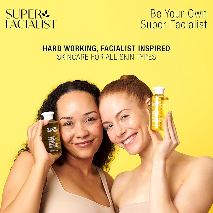 Super Facialist Vitamin C Daily Micro‑Polish – Face Exfoliator Scrub & Facial Cleanser – Biodegradable Facial Exfoliator for Women – Gentle Face Scrub for Radiant Skin 4.2 oz