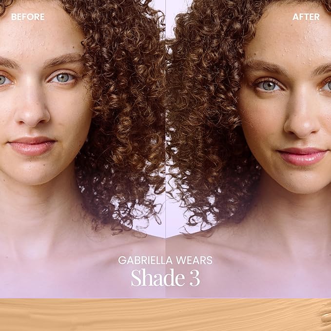 Naked Sundays BeautyScreen™ SPF 50 Peptide Foundation Tint – Tinted Sunscreen & Skincare Makeup with Zinc Oxide, Niacinamide – Lightweight Natural Coverage, 3 Warm Honey, 1.01 oz