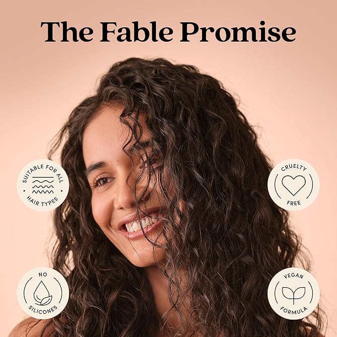 Fable & Mane Volumizing Shampoo, adds Weightless Volume from Root to Ends. Cleanses and Shine-Boosting with Alma For Thinning, Fine or Medium Hair Types