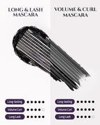 HEVVYMAKEUP Define Eyes Mascara Black Long & Lash - Lash Extension Lengthening, Defining - Feathery Soft, No Smudging, No Clumping - Korean Eye Makeup, 0.30 fl.oz.