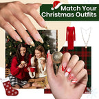 Beetles 27Pcs Gel Nail Polish Kit with U V Light Christmas Gifts for Women Teen Girls - 6 Colors Gel Nail Kit Merry Glitz Red Gold Cat Eye Glitter Jelly Winter Set Soak Off Salon DIY Manicure Set