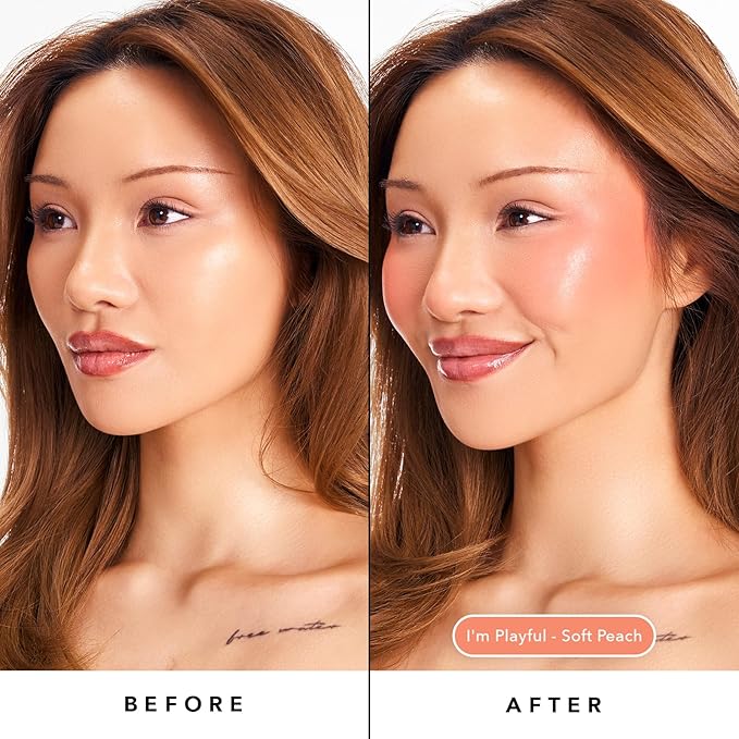 Sacheu Cheek STAY-N Liquid Blush for Cheeks — High Pigment, Buildable, Lightweight Cream Blush for Dewy & Radiant Flushed Cheeks — Long-lasting & Cruelty Free, I'm Playful