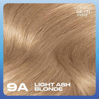 Clairol Nice'n Easy Permanent Hair Dye, 9A Light Ash Blonde Hair Color, 3 Count
