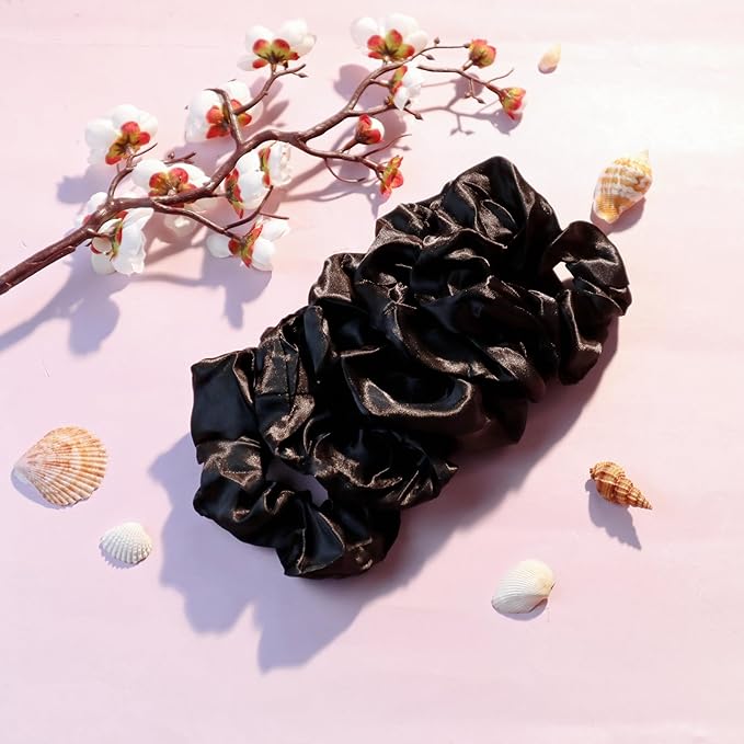 YANRONG 755PCS Hair Accessories for Woman Set Seamless Ponytail Holders Variety Hair Scrunchies Hair Bands Scrunchy Hair Ties For Thick and Curly (755PCS (black brown))