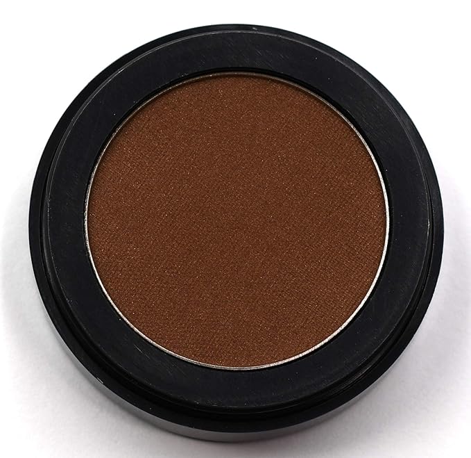 Brazilian Brown Cinnamon Chestnut Bronze Pressed Powder Single Vegan Eyeshadow; Talc, Paraben & Cruelty Free